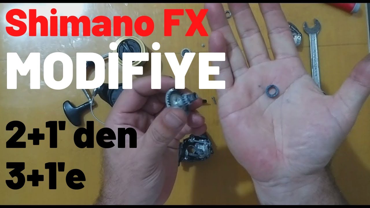 Shimano FX Rulman Ekleme 2+1'den 3+1'e Modifiye