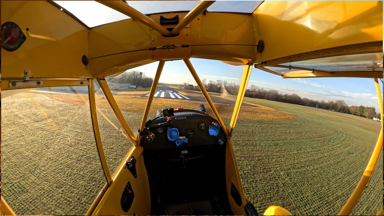 Реальные полёты с ручкой и рулём, без приборов, без проблем... Piper J3 Cub