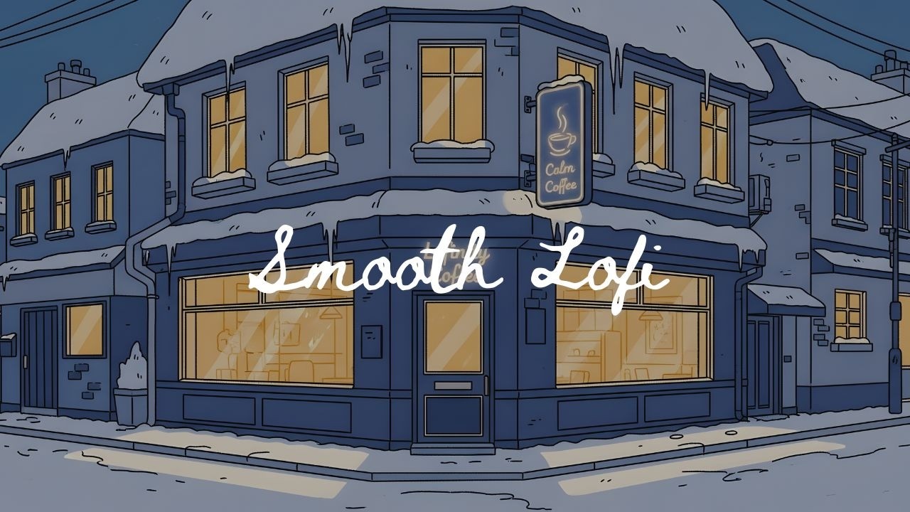 Relaxing Winter Café ☕ Soft Lofi Beats for Focus & Calm