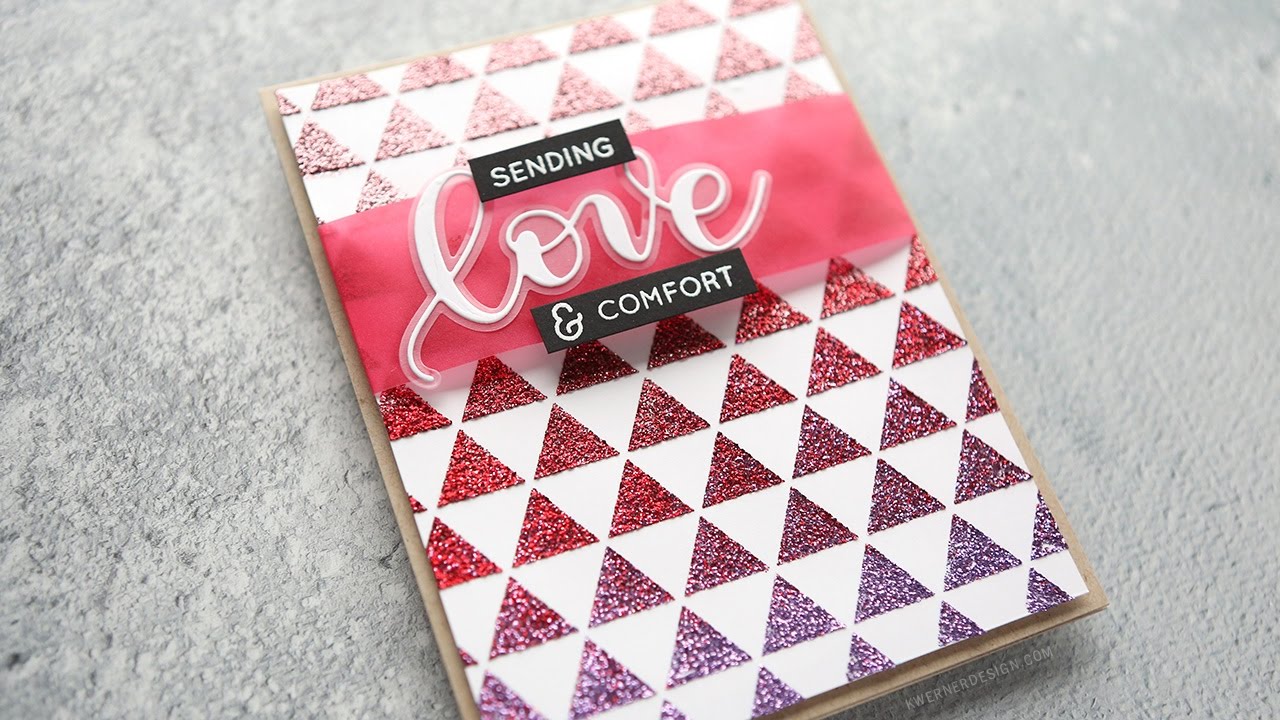 Stenciled Ombré Shimmer Paste