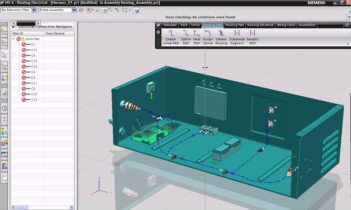 3. NX electrical  routing: Import netlist