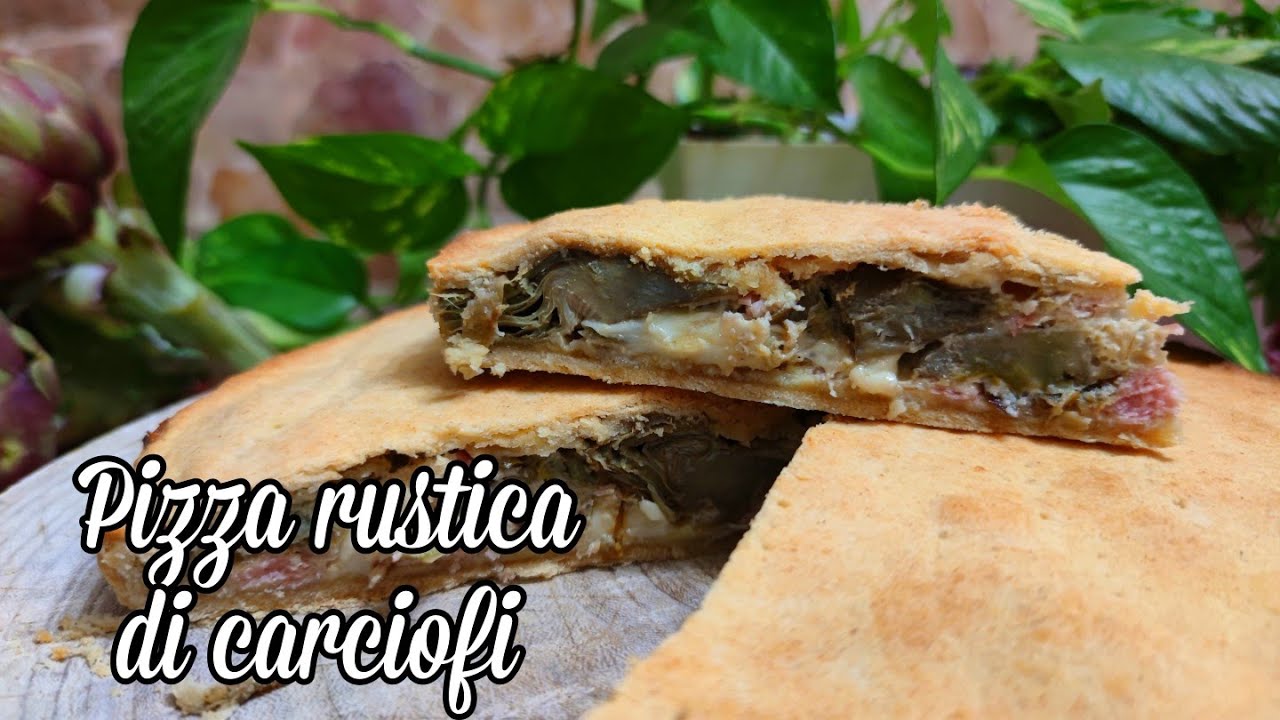 Pizza Rustica ai carciofi con impasto al vino - Sfizi & Delizie