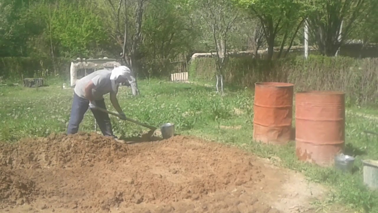 Бахор фаслида курилиш ишлари .Курганча.