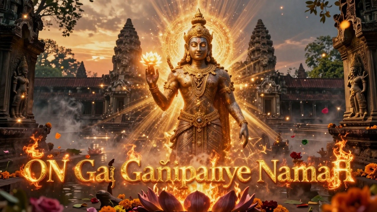 Ōṃ Gaṃ Gaṇapataye Namaḥ 🌿 Cambodia Nature Healing Meditation