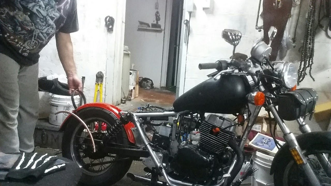 Honda rebel bobber fender supports