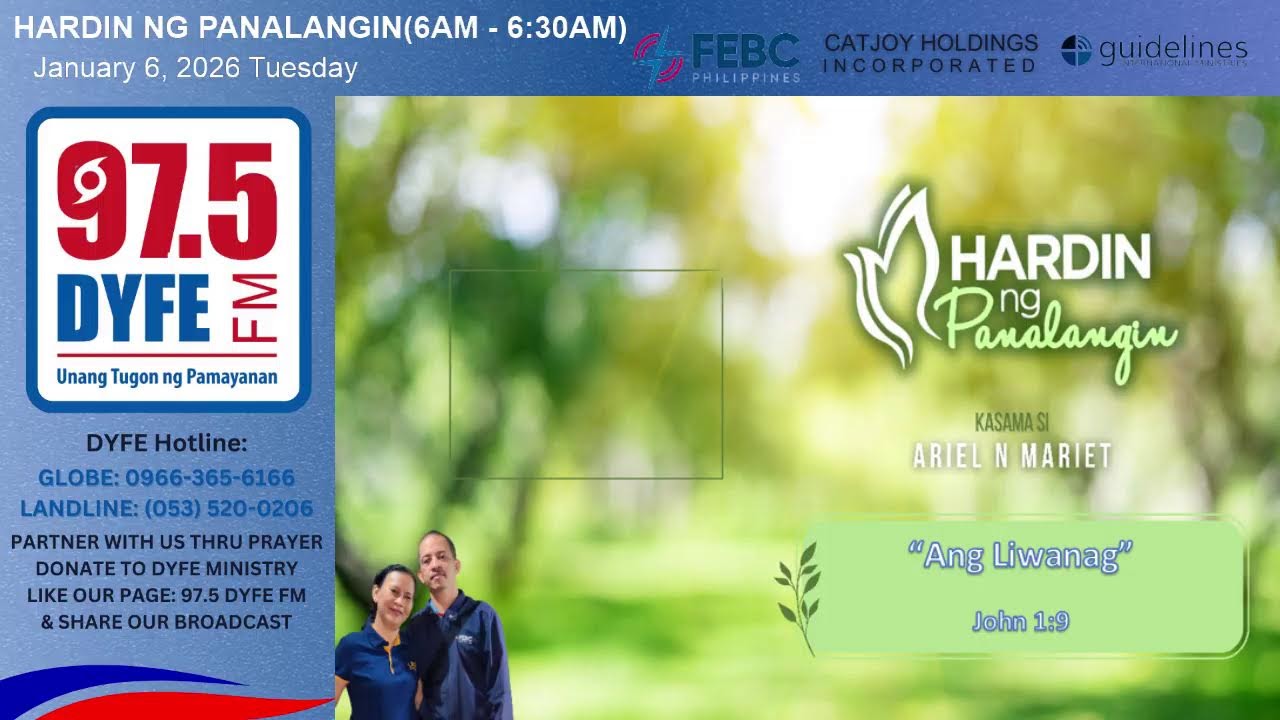 HARDIN NG PANALANGIN   _  “Ang Liwanag sa Aking Buhay”(John 1:9) 🙂