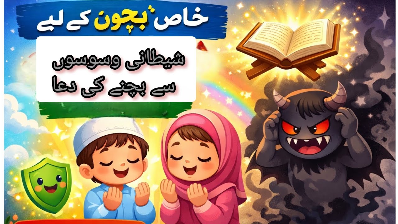 Khas bacchon ke liye Dua. Shaitani waswason sy buchny aur Allah ki rahamat mein aane ke liye.
