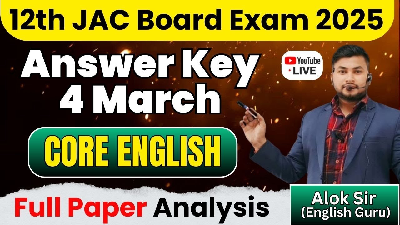Answer key class 12 English core || #englishanserkey ||#answerkey  || #jacboard || by Milton English