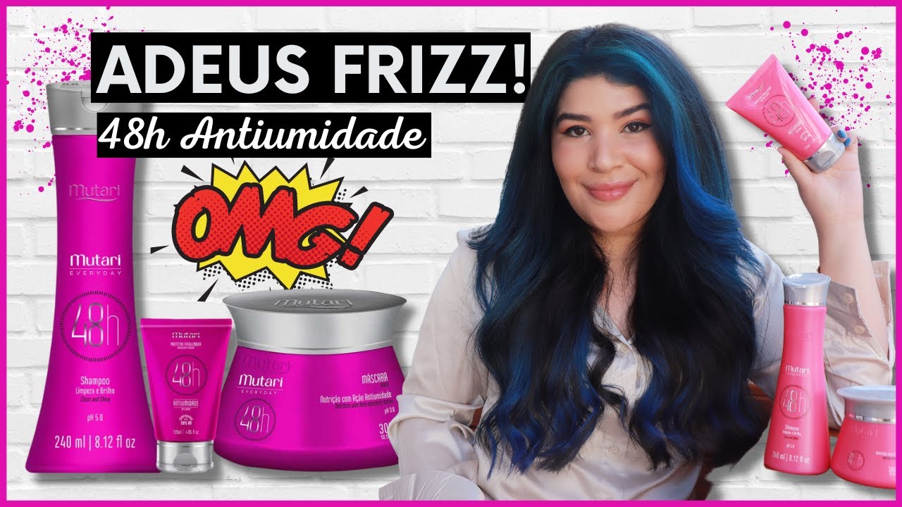 💕ADEUS FRIZZ! TESTEI LINHA MUTARI 48H ANTIUMIDADE [Todos os tipos de cabelos]
