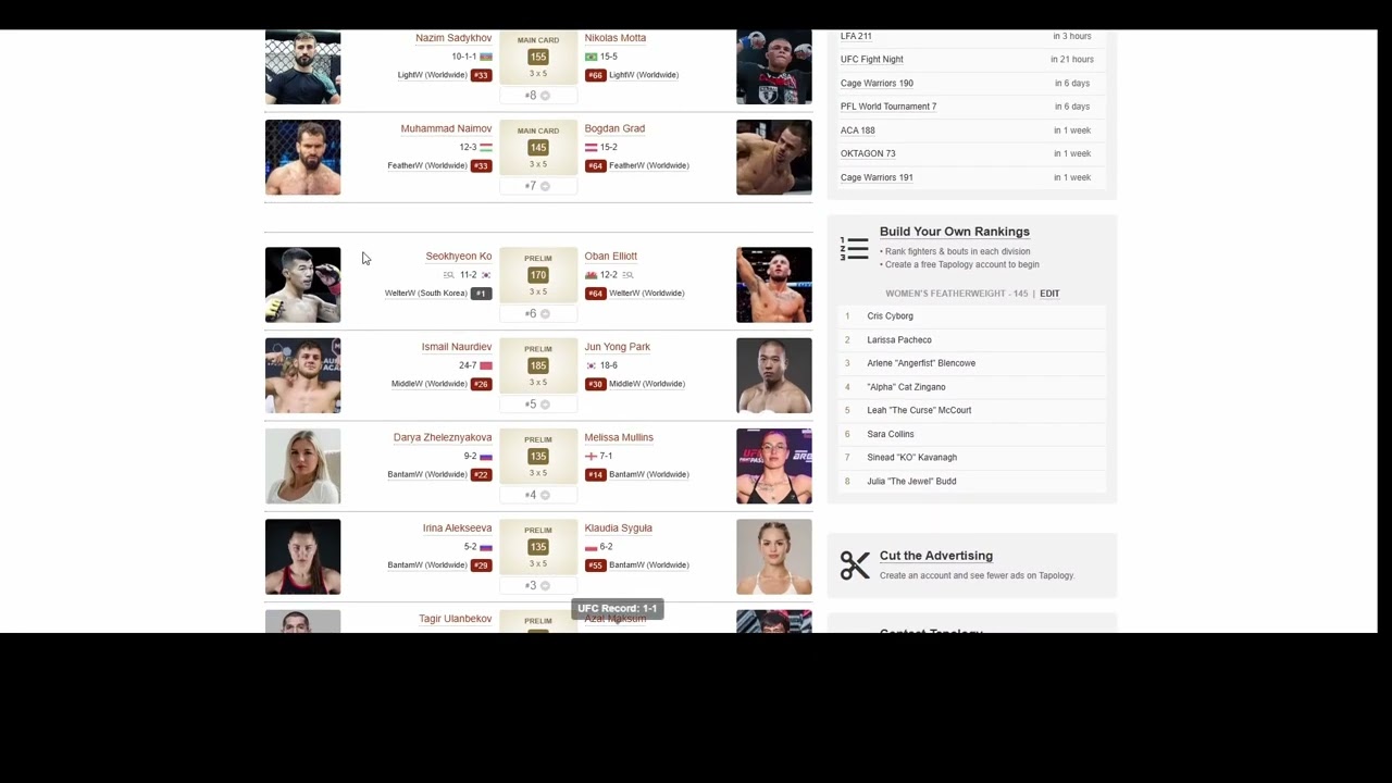 UFC FN 114 - Hill vs Rountree Predictions