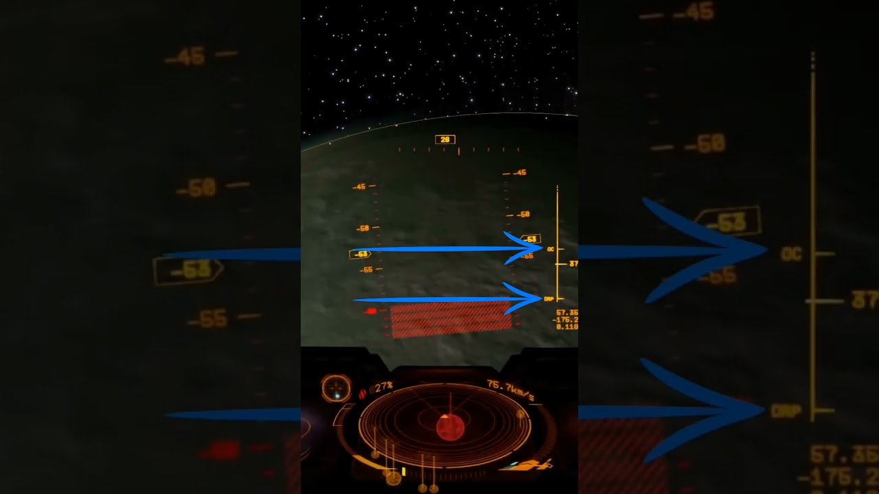 Quick and easy guide to engaging glide mode on a planetary landing #space #elitedangerous #gaming