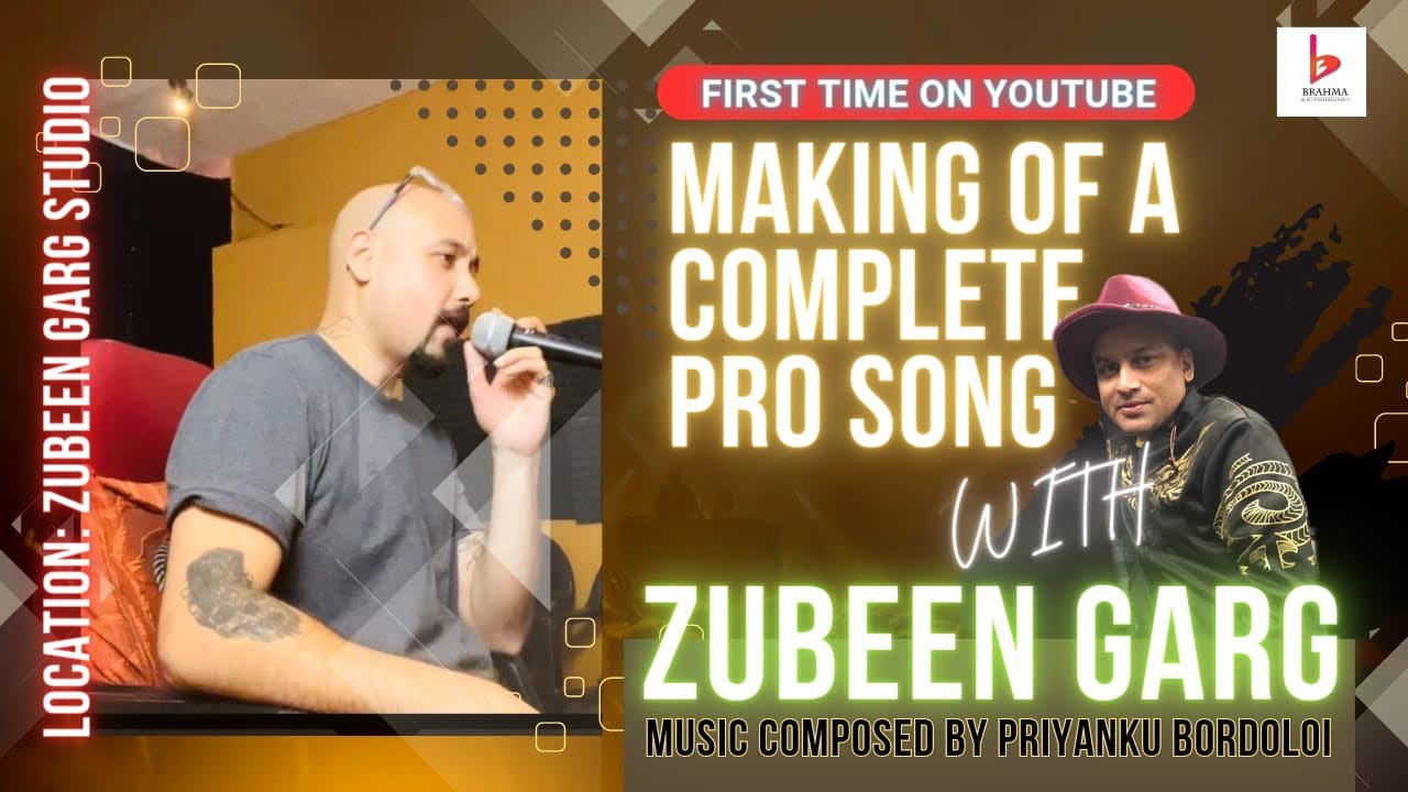 Making of a complete new song (Aadhoruwa) with Zubeen Garg | Priyanku Bordoloi | New Assamese song