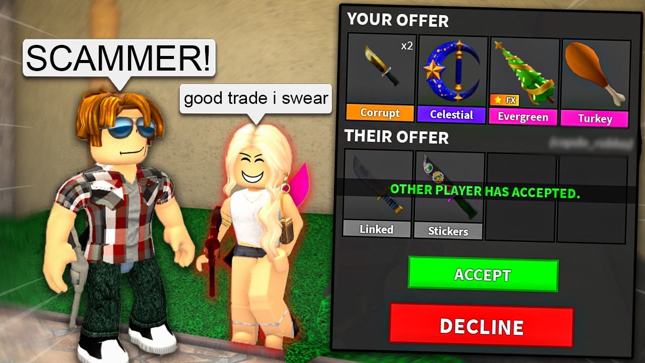 EXPOSING MM2 SCAMMERS AS A RICH NOOB!