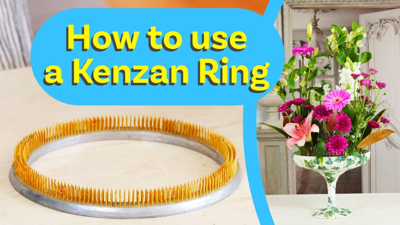Mixed blooms into a Hanataba Kenzan Ring | Floristry Design Tutorial