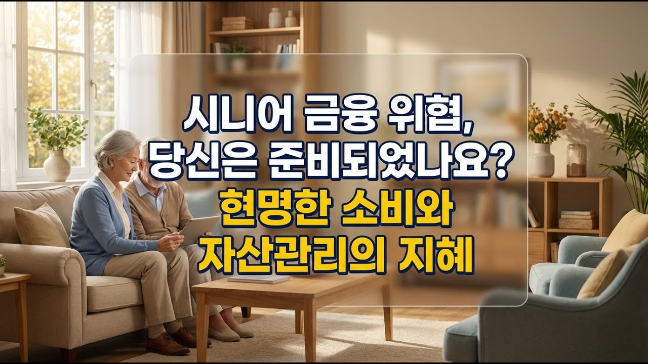 시니어 금융 위협, 당신은 준비되었나요