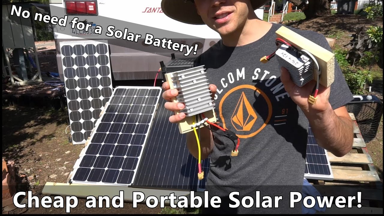 Solar Power w/o a Battery! Cheap and Ultra Portable System that Anyone can Build!