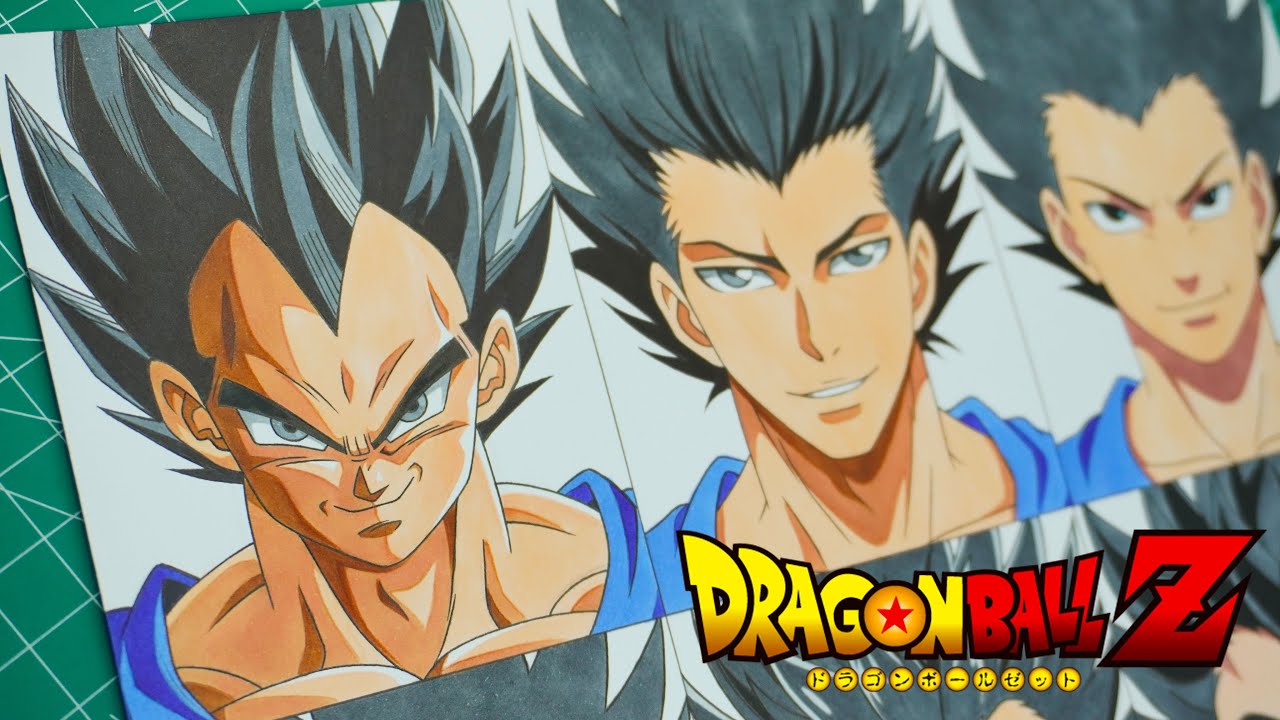 Drawing Vegeta in Different Anime Styles | Dragon Ball Z