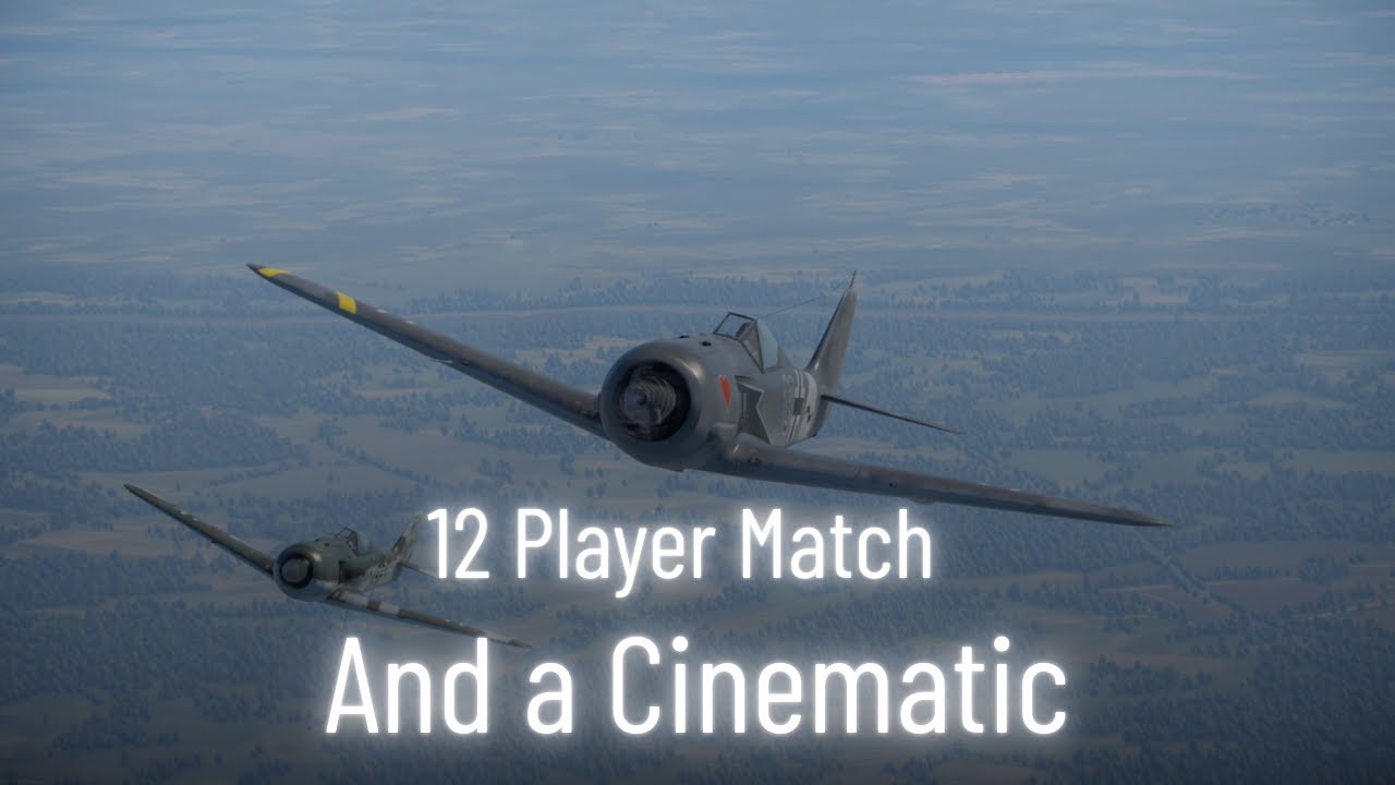 12 multicomunity players match resulted in our First Official Cinematic | War Thunder Air SIM
