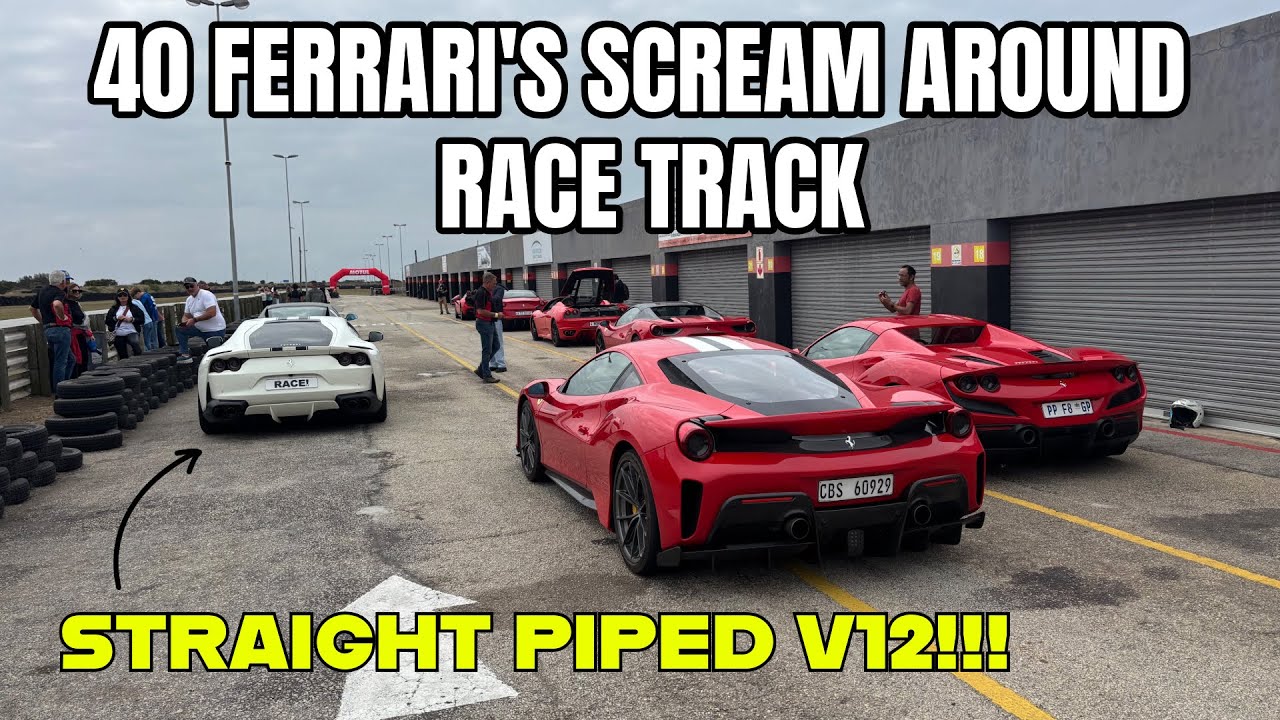 INSANE FERRARI TRACK DAY | STRAIGHT PIPED V12 | SUPERCAR SHOWDOWN 