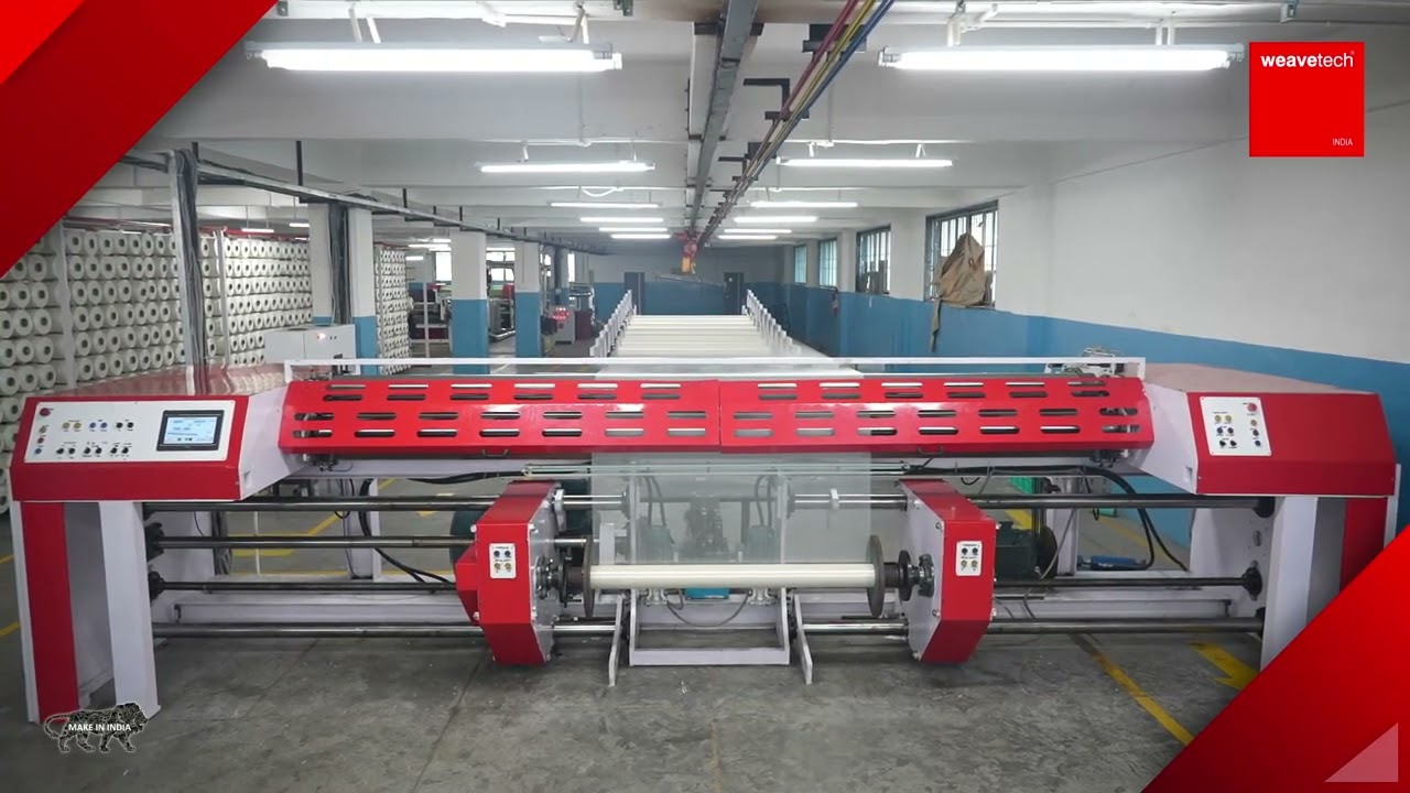 POLYBEAMER by Weavetech   I   Ideal for Sizing & Direct-Warping Setup   I   Closed Loop LetOff