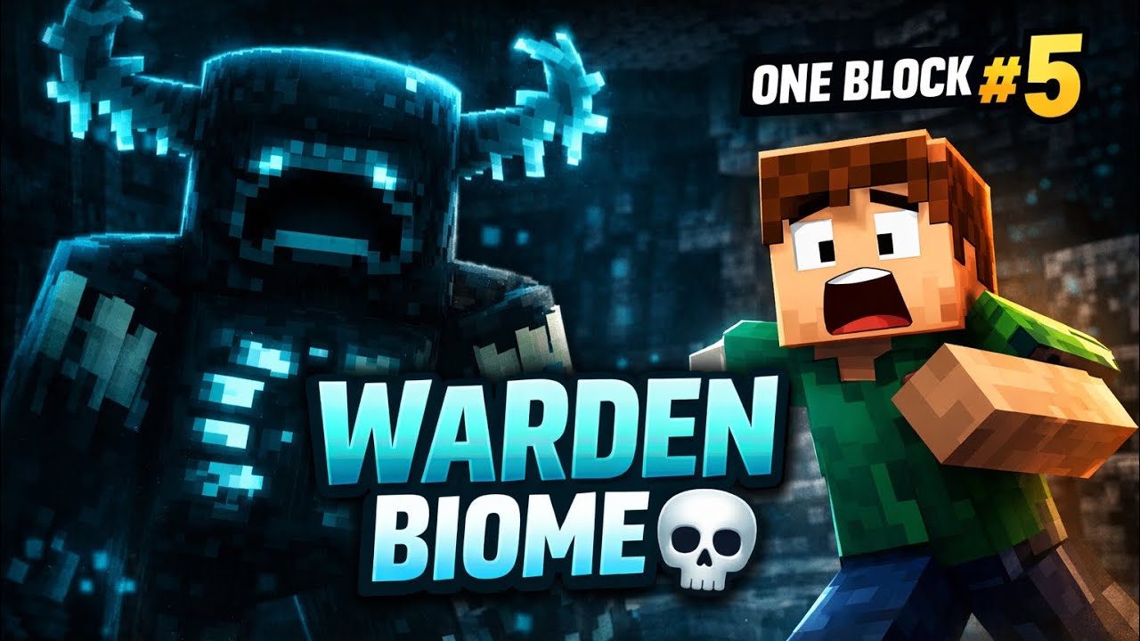 One Block Survival Part 5 😱 | WARDEN Biome Unlock Ho Gaya 💀