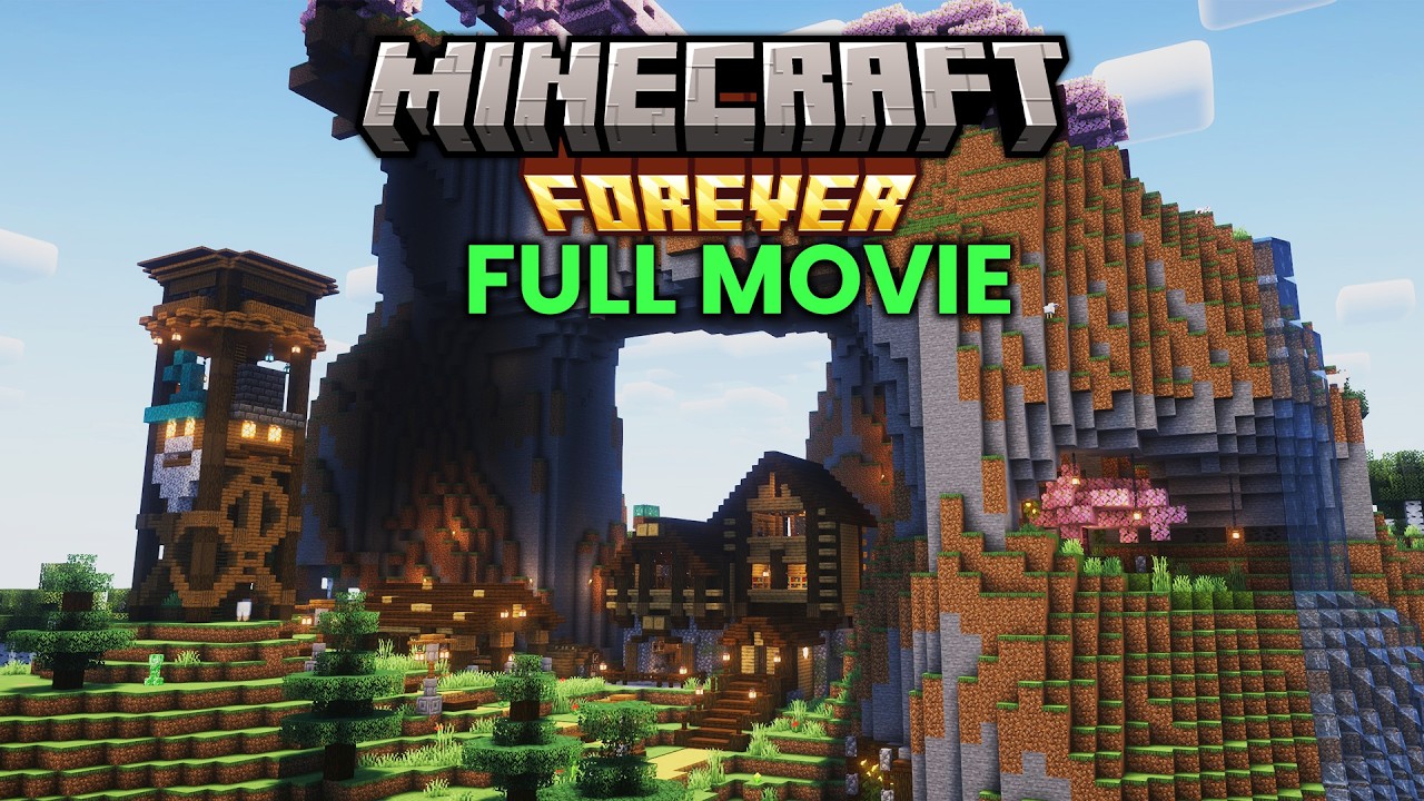 I Spent 200 Days in My Forever Minecraft World - FULL MOVIE