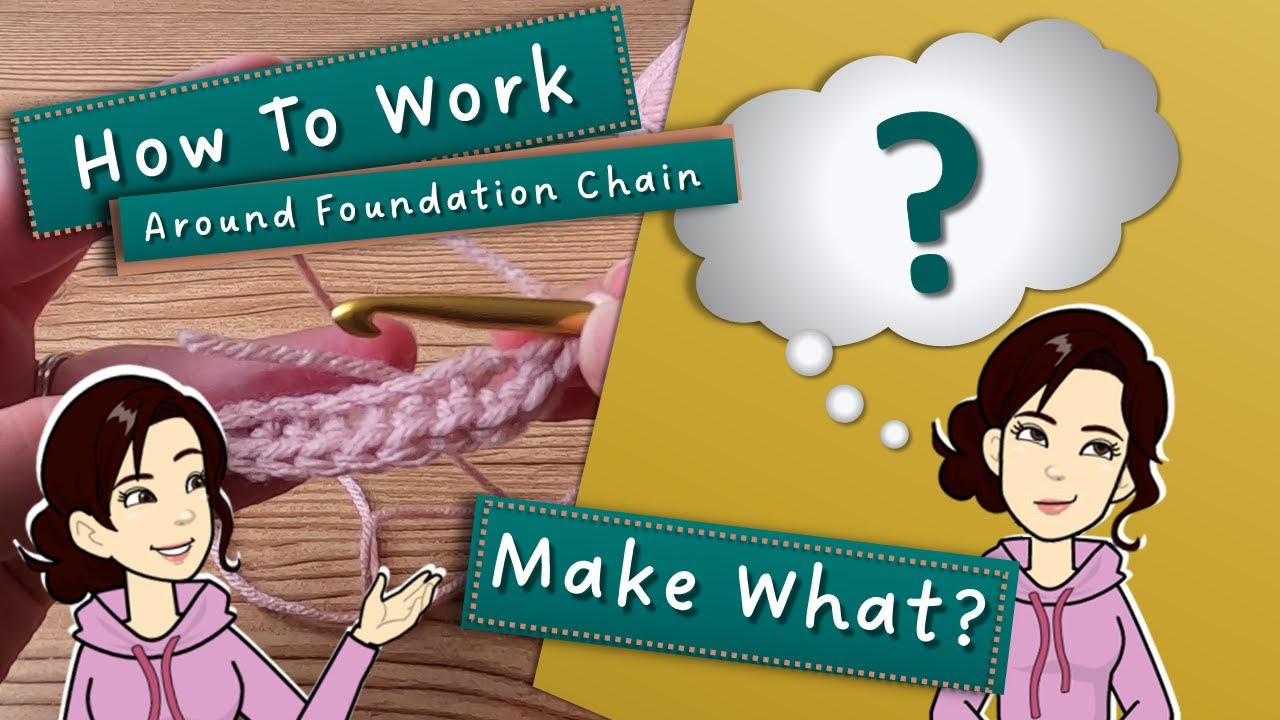 Crochet Ovals | Working Around A Foundation Chain | How to single crochet around a foundation chain