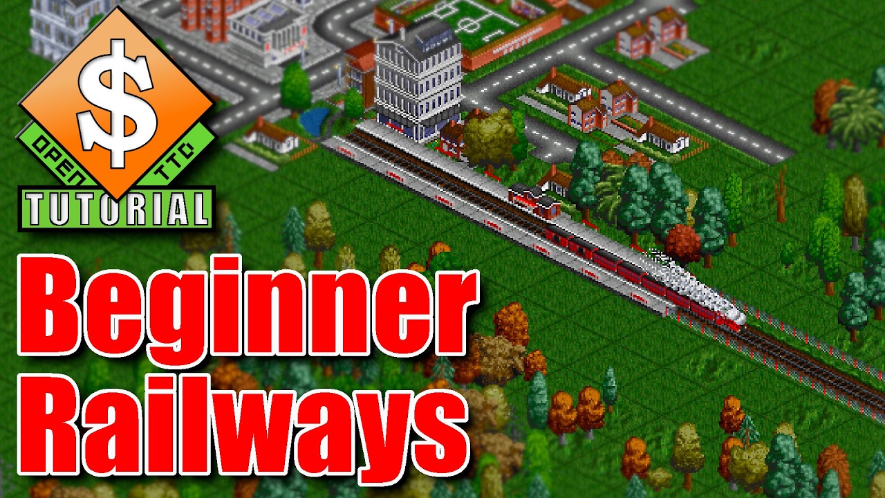 OpenTTD Beginner Railways: Single Tracks, Loops & Passing