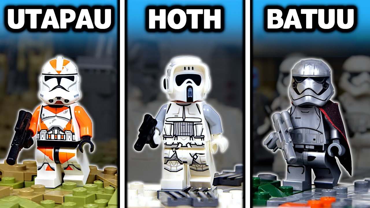 I built 3 Star Wars Bases in LEGO