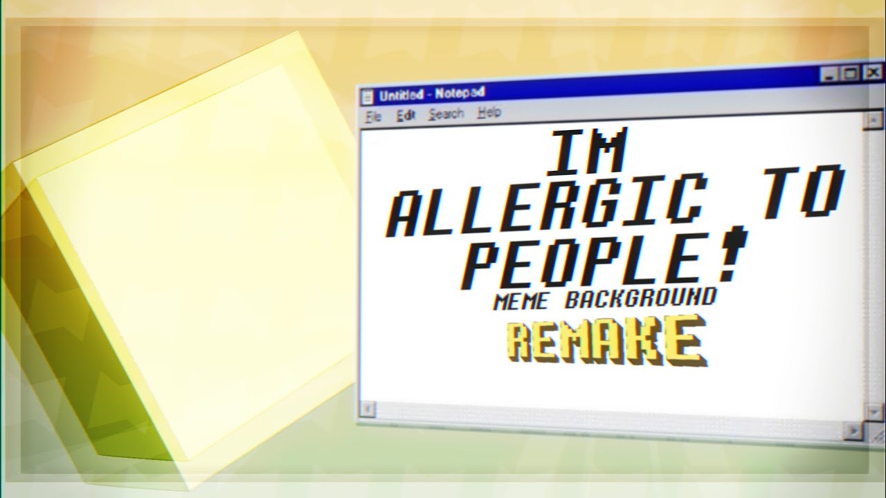 I'M ALLERGIC TO PEOPLE! Animation Meme [Background 60fps REMAKE] (Alight Motion)