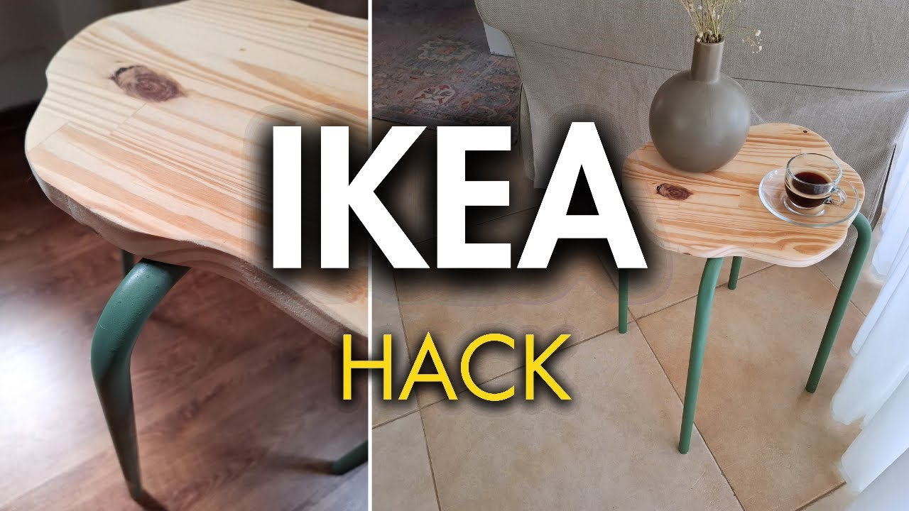 DIY IKEA hack MARIUS stool - budget friendly home decor project