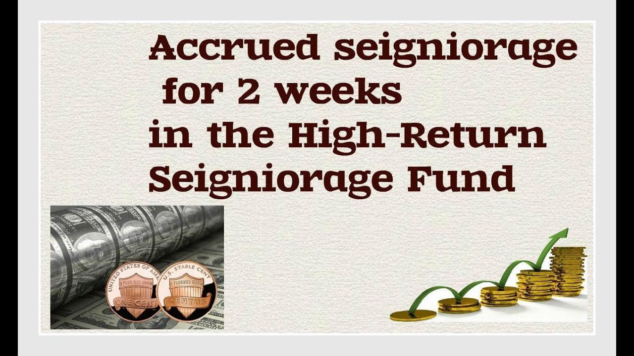 CENTUS. Accrued seigniorage for 2 weeks in the High Return Seigniorage Fund