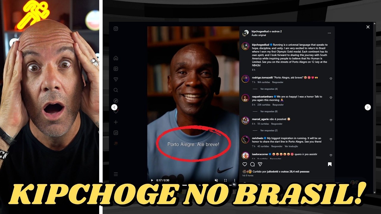 KIPCHOGE VAI CORRER em PORTO ALEGRE!