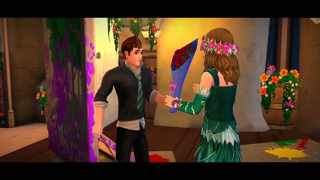 Hogwarts Mystery; 'An Enchanted Kiss' with Barnaby - last scene 😘