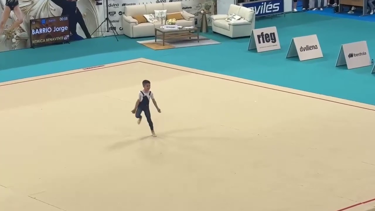 Impresionante Jorge Barrio, campeón de España de Gimnasia Rítmica