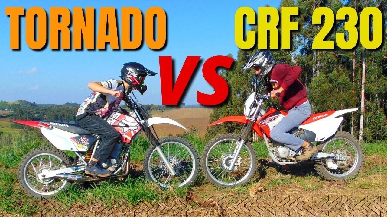 CRF 230 VS XR 250 TORNADO *arrancadão*💥