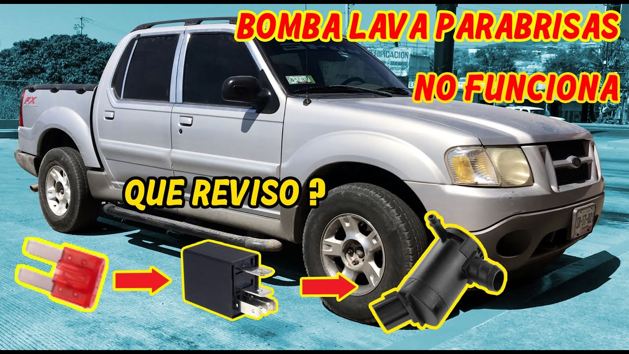 Bomba De Lava Parabrisas No Funciona❓Posibles Fallas y Resolver el Problema Ford Explorer Sport Trac