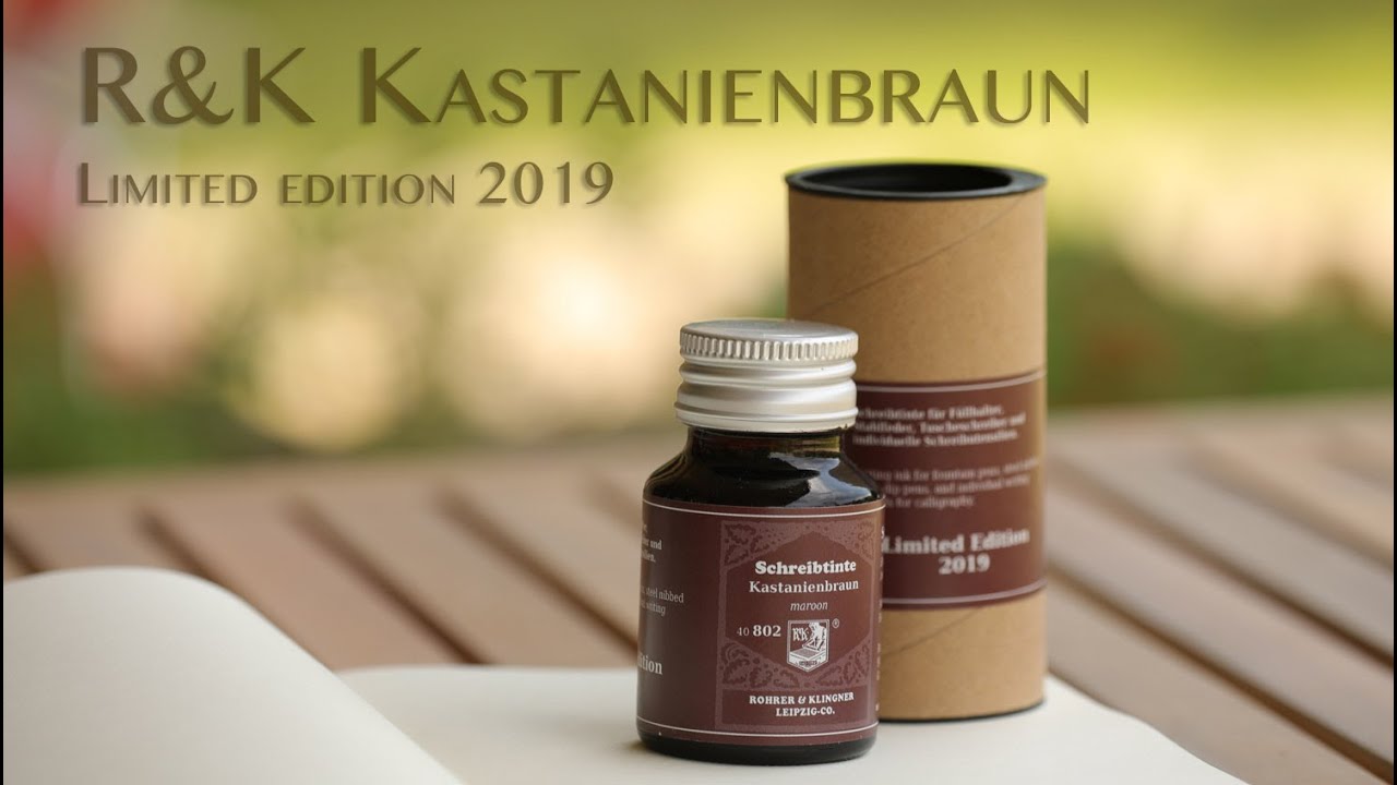 Inchiostro Rohrer & Klingner Kastanienbraun edizione speciale 2019  - ink test review