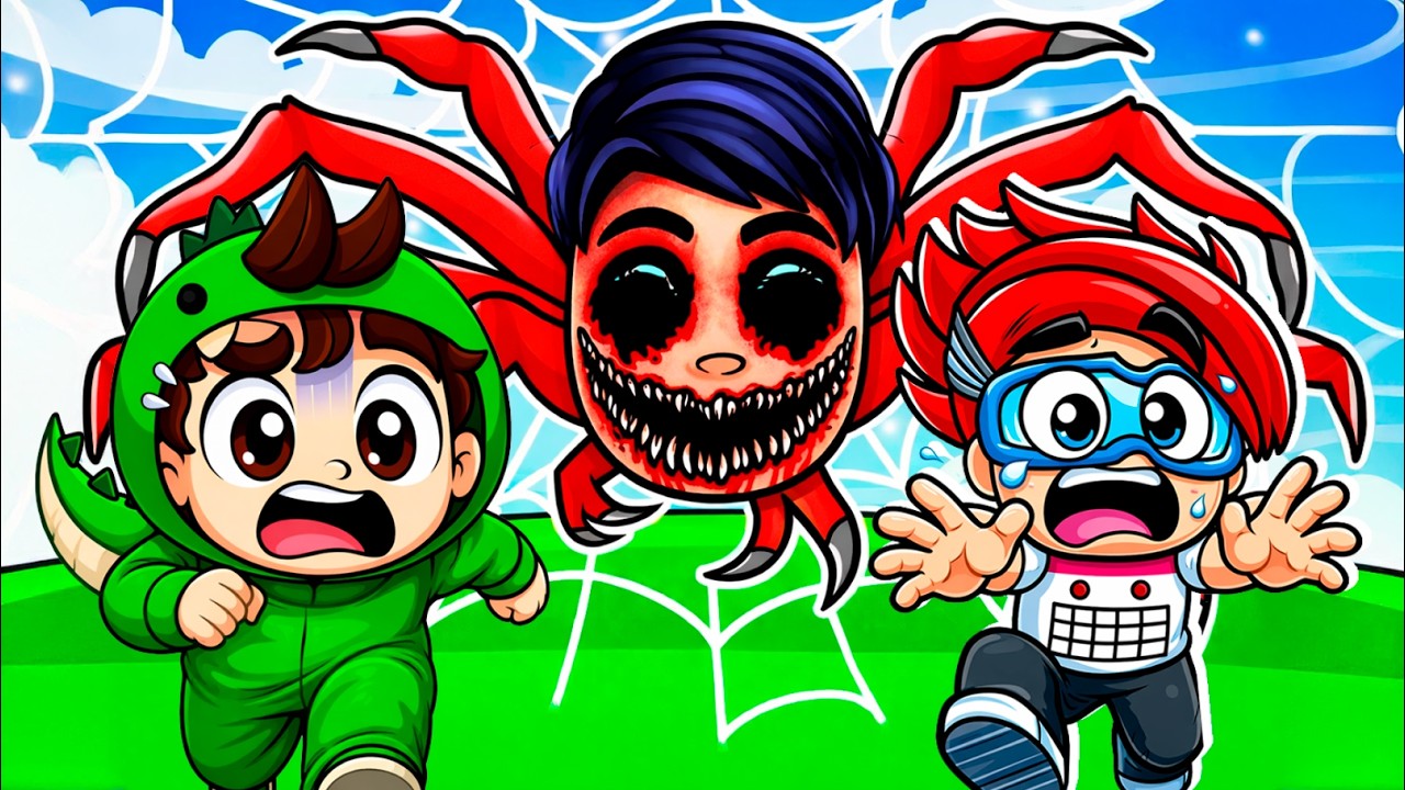 UNA ARA&Ntilde;A GIGANTE NOS ATACA en ROBLOX! | Dylan Juega
