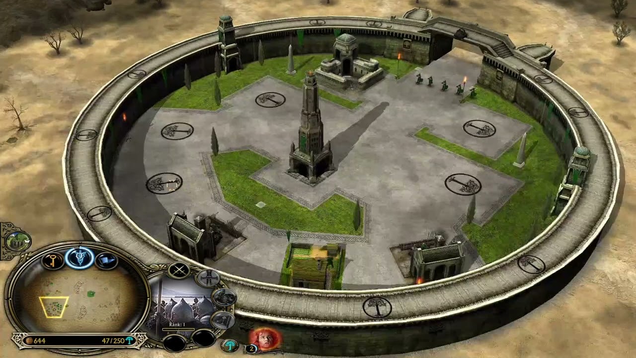 BFME1 Patch 2.22 Jak grać w praktyce - Gondor vs Isengard taktyka pod szybki atak piechotą