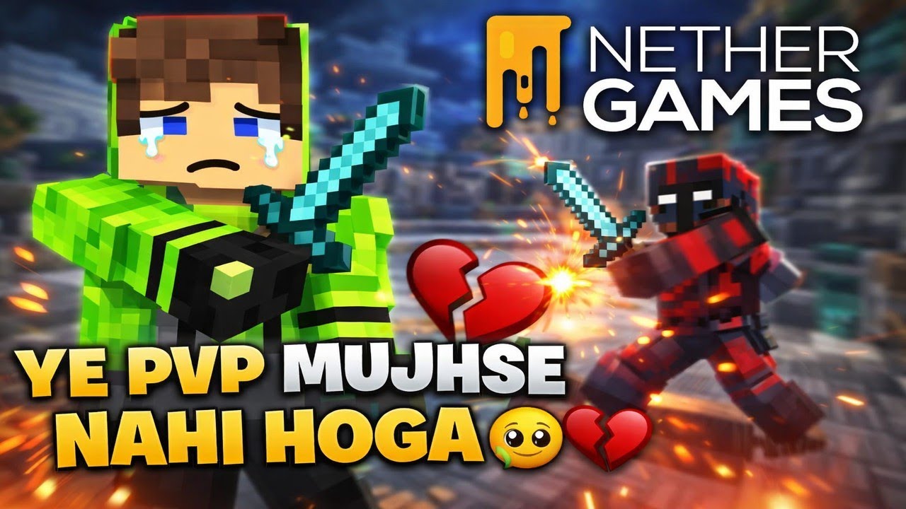 Ye PvP Mujhse Nahi Hoga 🥺💔 || NetherGames Factions PvP Montage #nethergames 