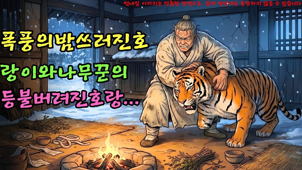 👌잠자기전 듣는 옛날이야기 1시|폭풍의 밤, 쓰러진 호랑이와 나무꾼의 등불 버려진 호랑이를 살린 은혜, 홍수 속 생명을 구하다ㅣ옛날이야기 ㅣ민담 ㅣ오디오북ㅣ전설ㅣ설화 ㅣ야담
