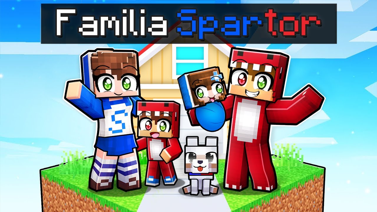 ¡La FAMILIA SPARTOR en MINECRAFT! 💖👶 Sparta356