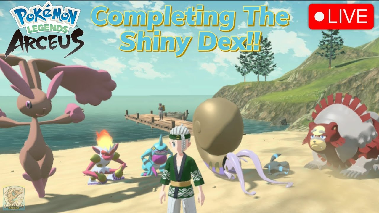 Catching Every Shiny In Pokemon Legends Arceus LIVE!!