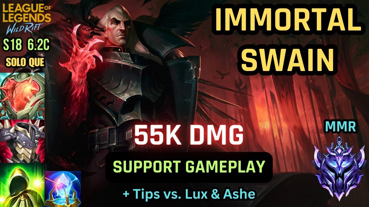 Wild Rift Raidboss Swain Support Guide, Build, Runes, Gameplay