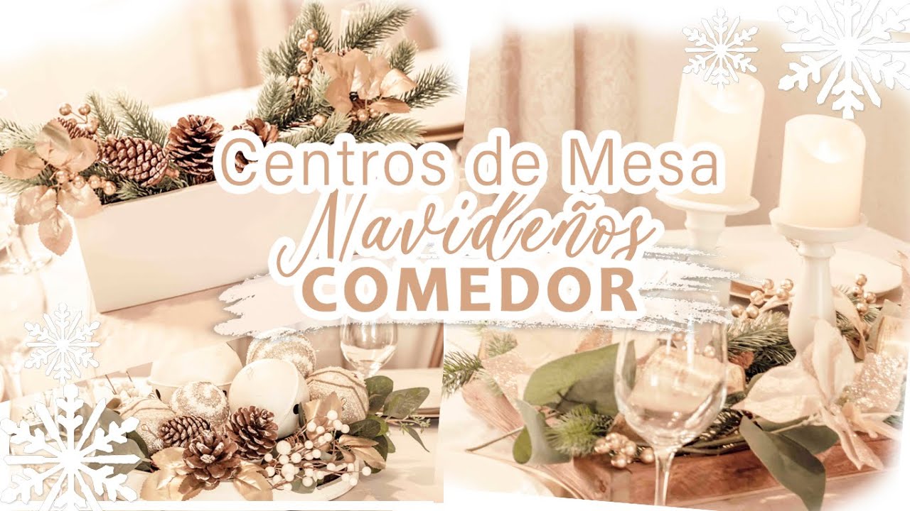 CENTROS DE MESA ELEGANTES PARA NAVIDAD /CON POCO DINERO ECONÓMICOS - decoracion navideña 2021
