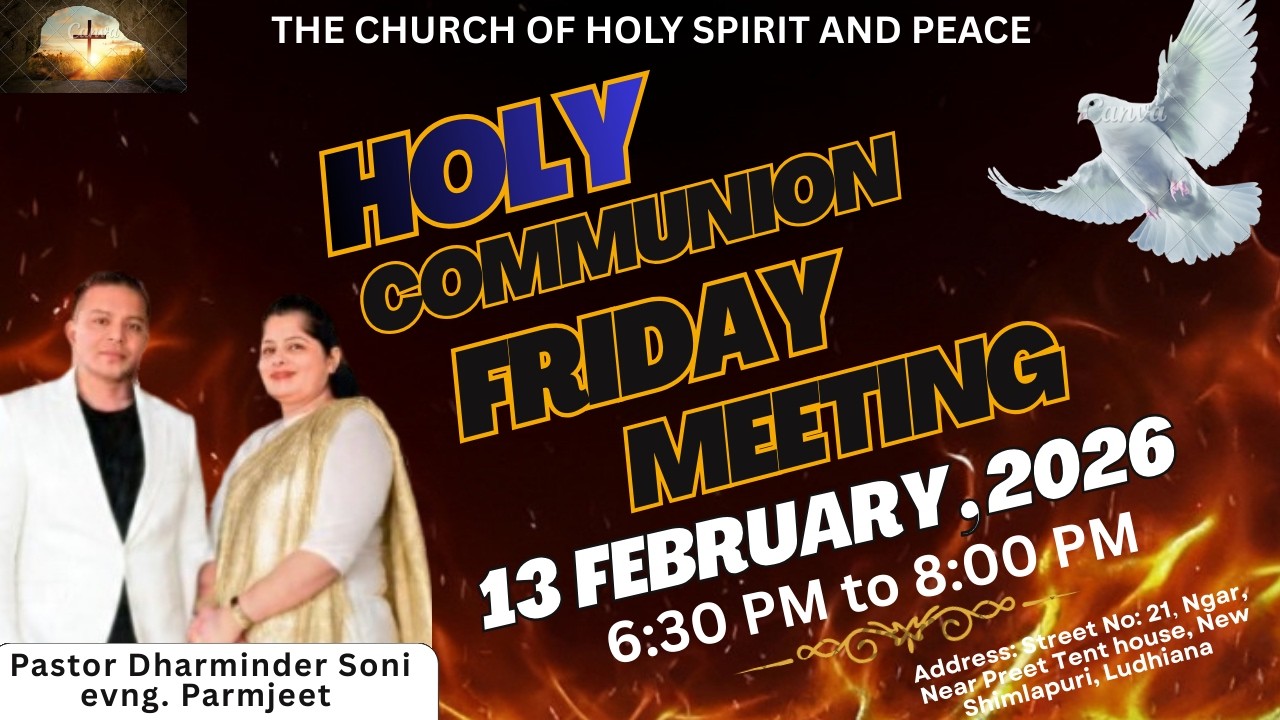 🎉🎉HOLY COMMUNION FRIDAY SERVICE |✨✨ (13-02-2026) #live @DharminderSoniMinistries