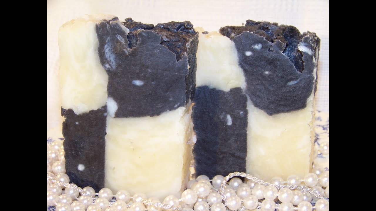 How to make Homemade Lye Soap, Checker Board Soap Mold Design
