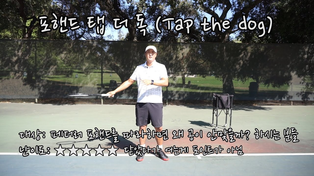 [하늘쌤테니스꿀팁] 제81편 포핸드 탭 더 독 (Tap the Dog)
