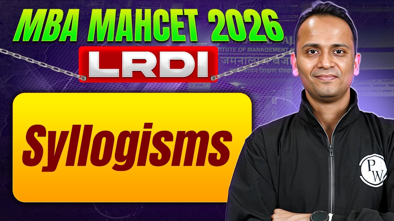 MBA MAHCET Preparation 2026  | Let's Make Syllogisms Simple | MBA Wallah
